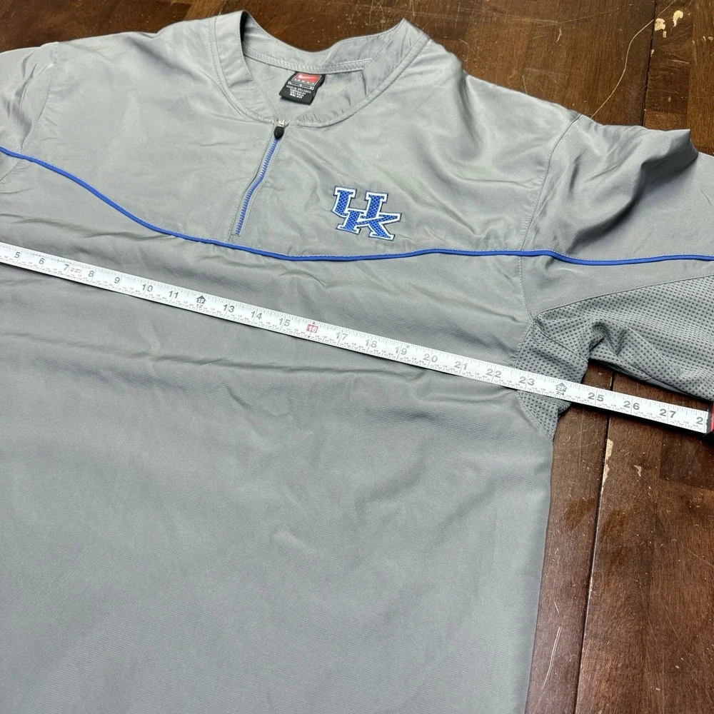 VTG University of Kentucky L Nike Team Football Cover‎ Up Coach Windbreaker BBN